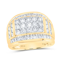 3CTW-DIA NK MENS RING