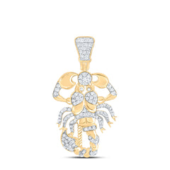 1/2CTW-DIA NK SCORPIO MENS CHARM