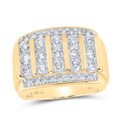 3CTW-DIA NK MENS RING