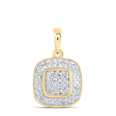 1/3CTW-DIA NK CUSHION PENDANT