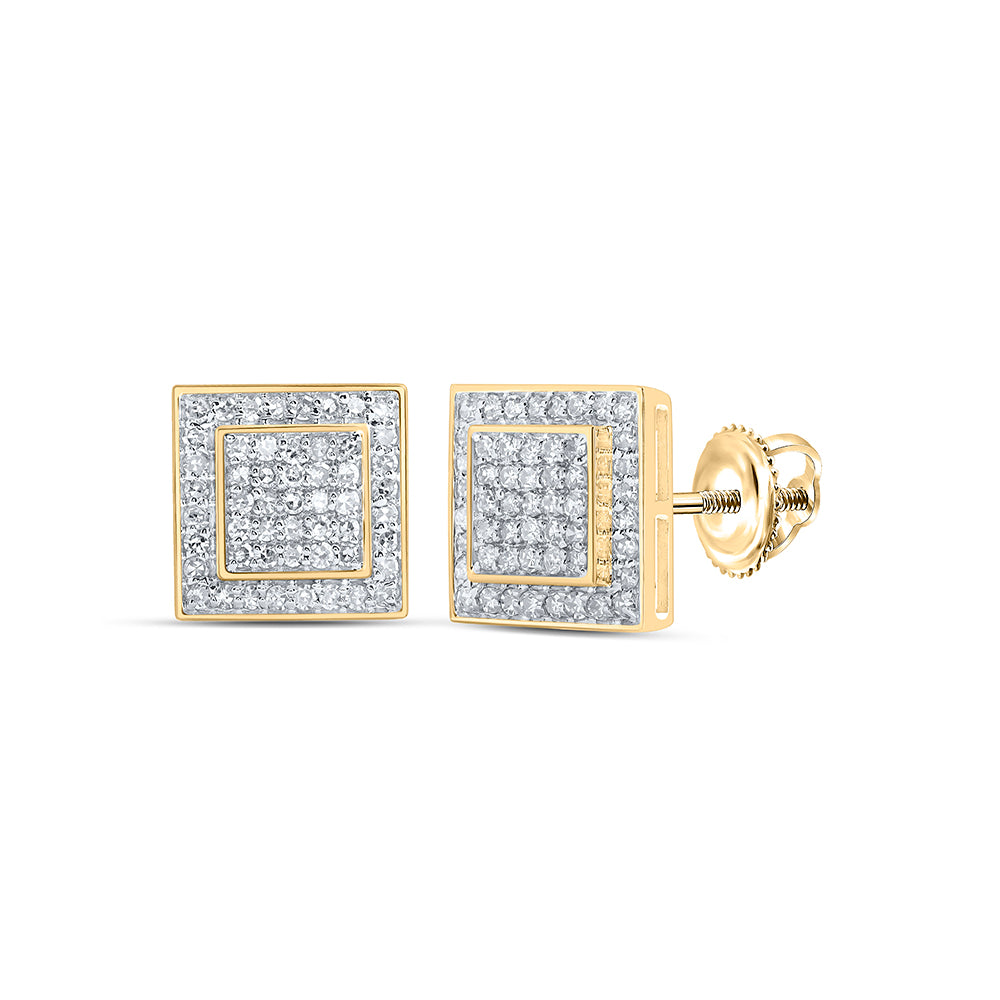3/8CTW-DIA NK FASHION SQUARE EARRING