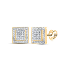 3/8CTW-DIA NK FASHION SQUARE EARRING
