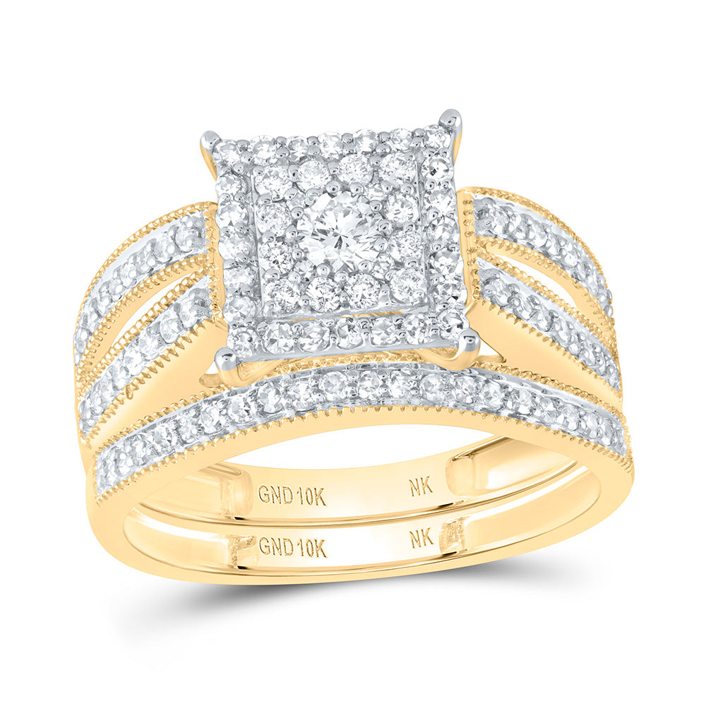 3/4CTW-DIA NK BRIDAL SET