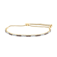 1CTW-DIA NK COGNAC BOLO BRACELET