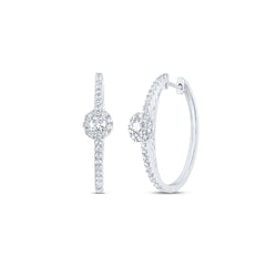 1CTW-DIA ANA M HOOPS EARRING