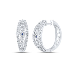 1 1/5 CTW-DIA ANA M HOOPS EARRING