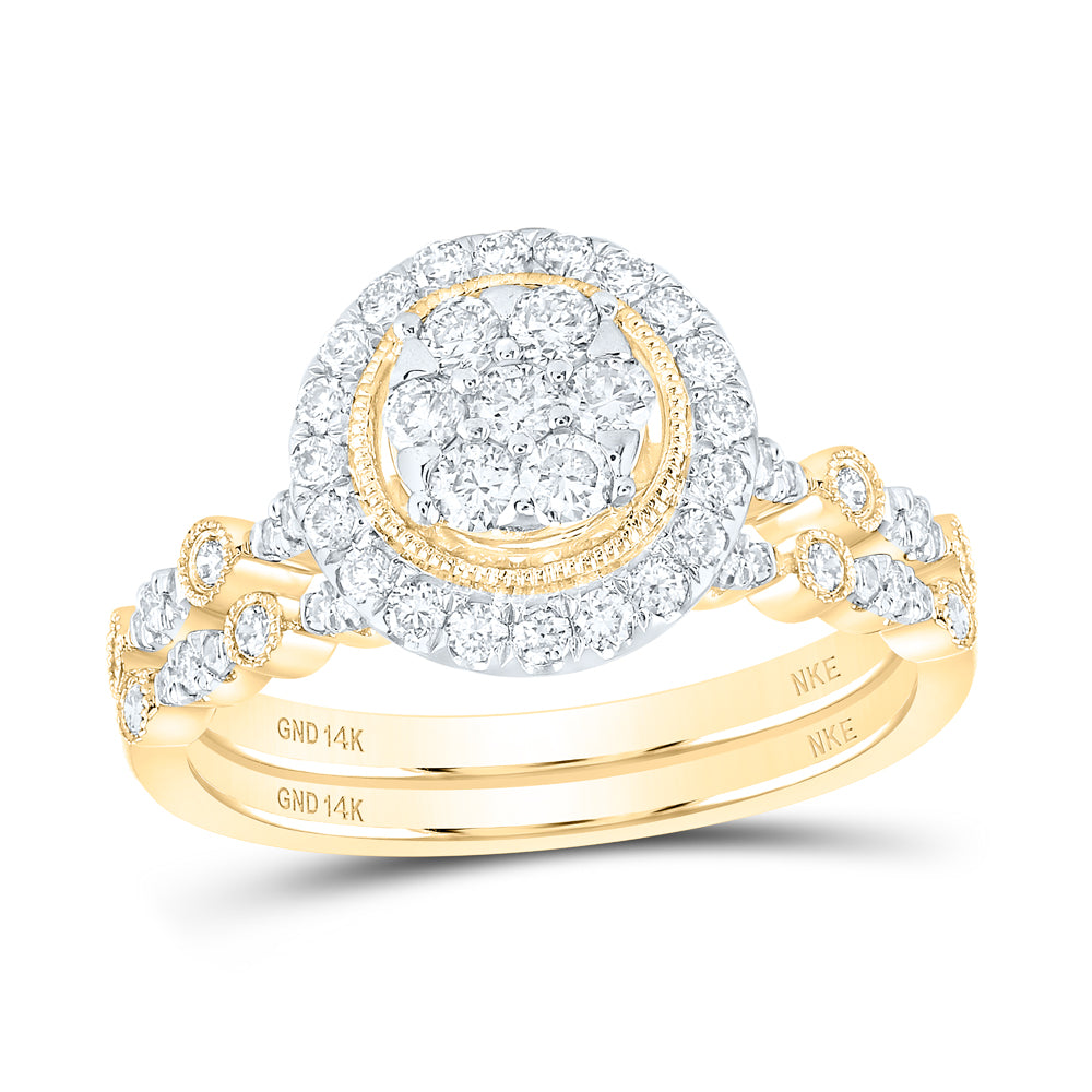 3/4CTW-DIA NKE BRIDAL SET