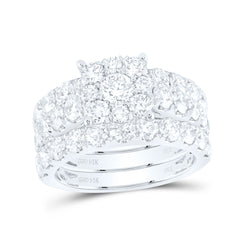 4 CTW-DIA NKE BRIDAL SET W/2 BANDS