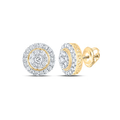 1 1/4CTW-DIA NK FASHION ROUND EARRING