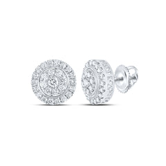 1 1/4CTW-DIA NK FASHION ROUND EARRING