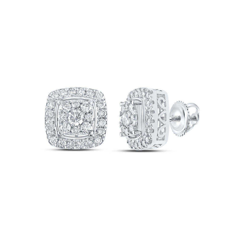 1CTW-DIA NKE FASHION CUSHION EARRING