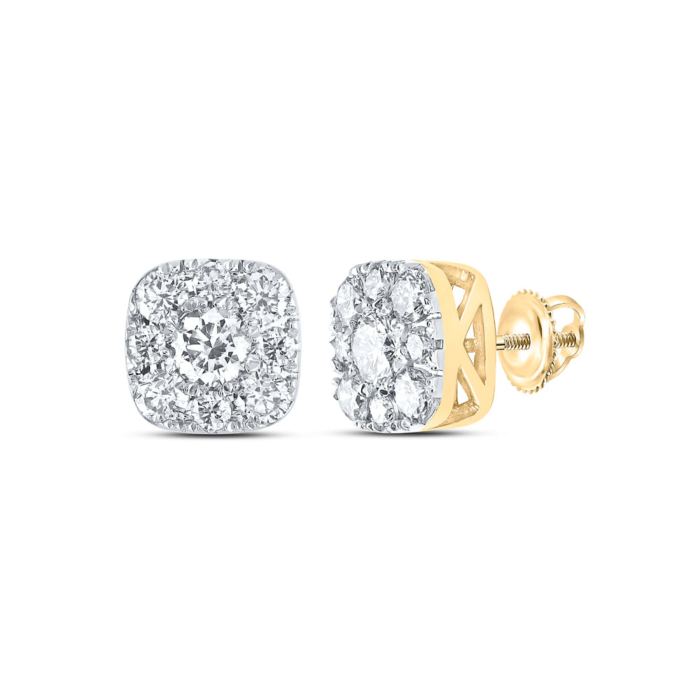 3/4CTW-DIA NK FASHION CUSHION EARRING