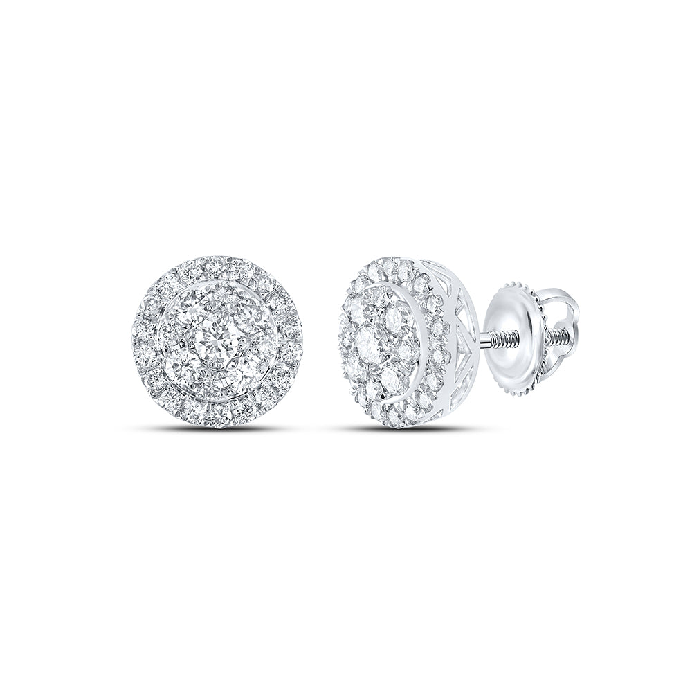 1CTW-DIA NKE ROUND EARRING