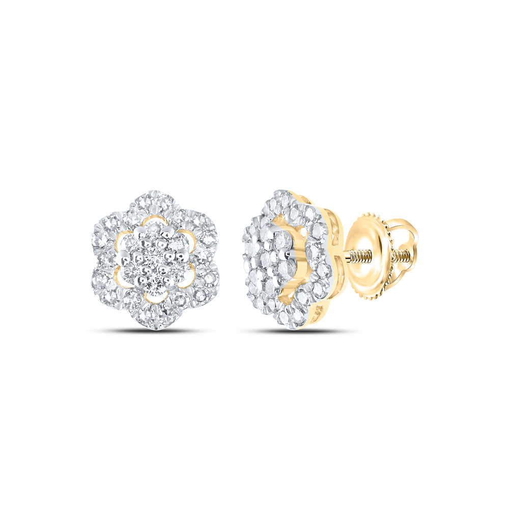 1/2CTW-DIA NKE FASHION FLOWER EARRING