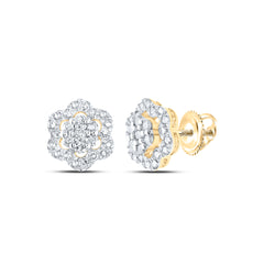 1/2CTW-DIA NKE FASHION FLOWER EARRING