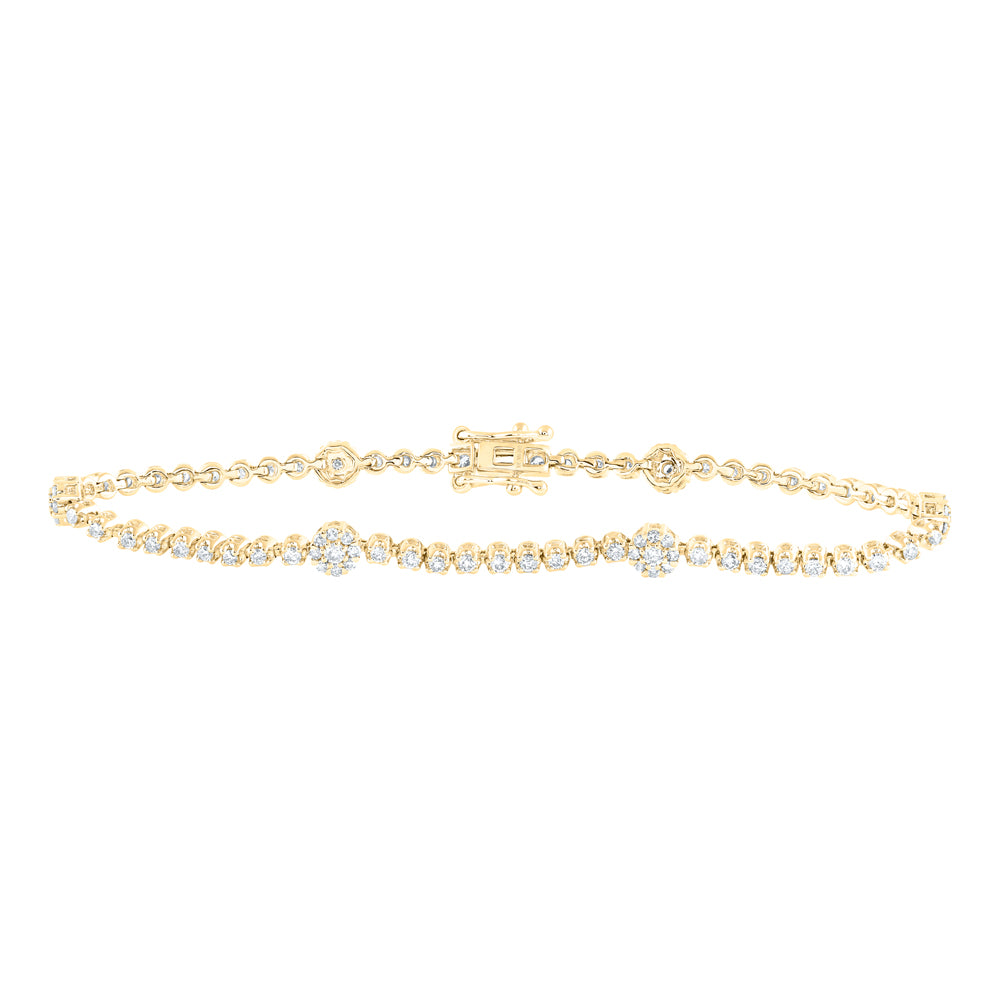 1 1/2CTW-DIA NK LADIES BRACELET (7 INCH)