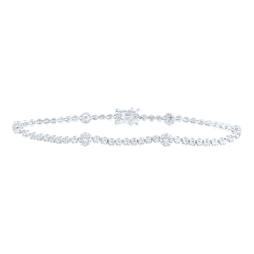 1 1/2CTW-DIA NK LADIES BRACELET (7 INCH)