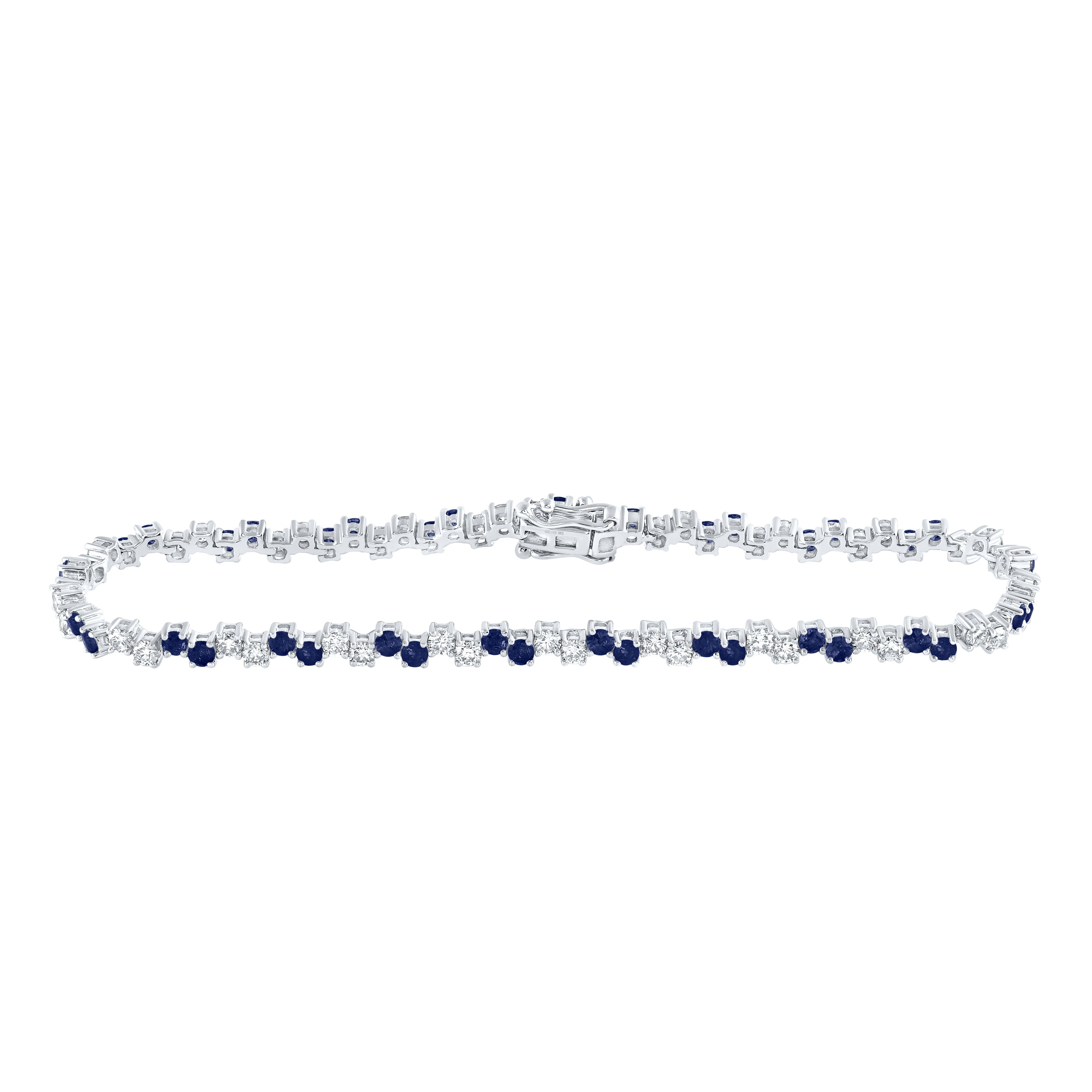 1 3/4CTW-DIA NKE 2 1/5CTW-BS NATURAL GEM BRACELET (7 INCH)