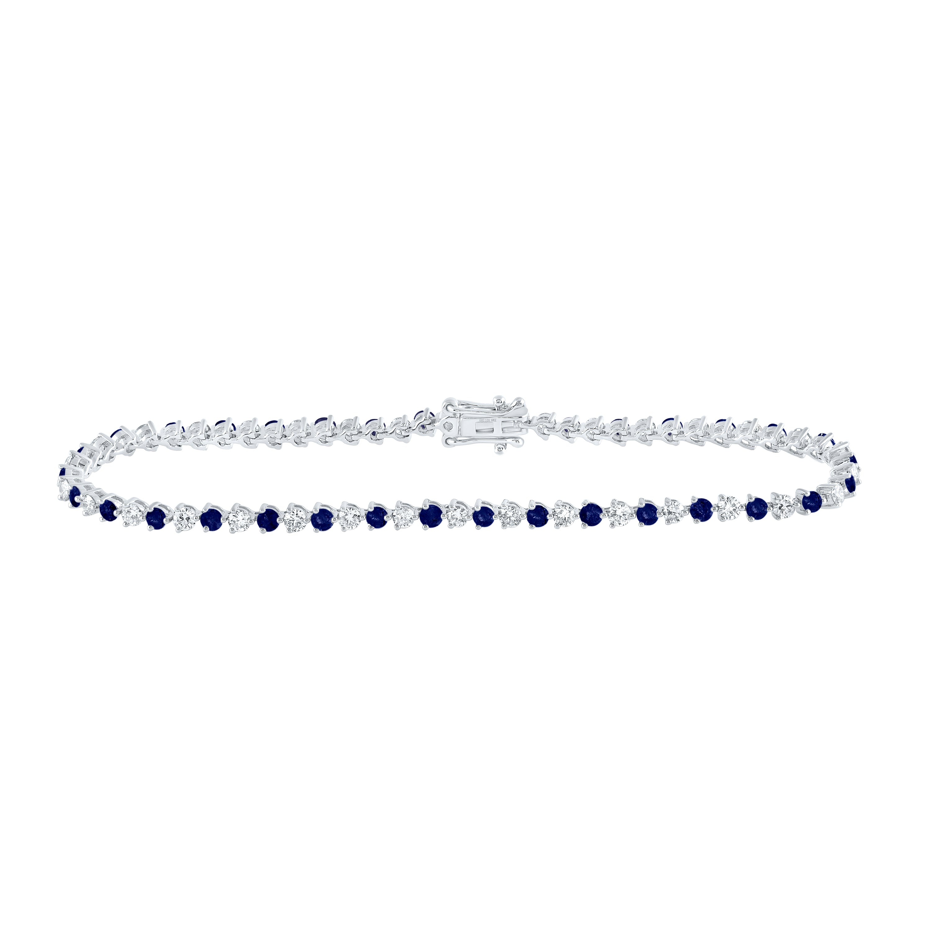 1 1/3CTW-DIA NKE 1 3/4 CTW-BS NATURAL GEM BRACELET (7 INCH)