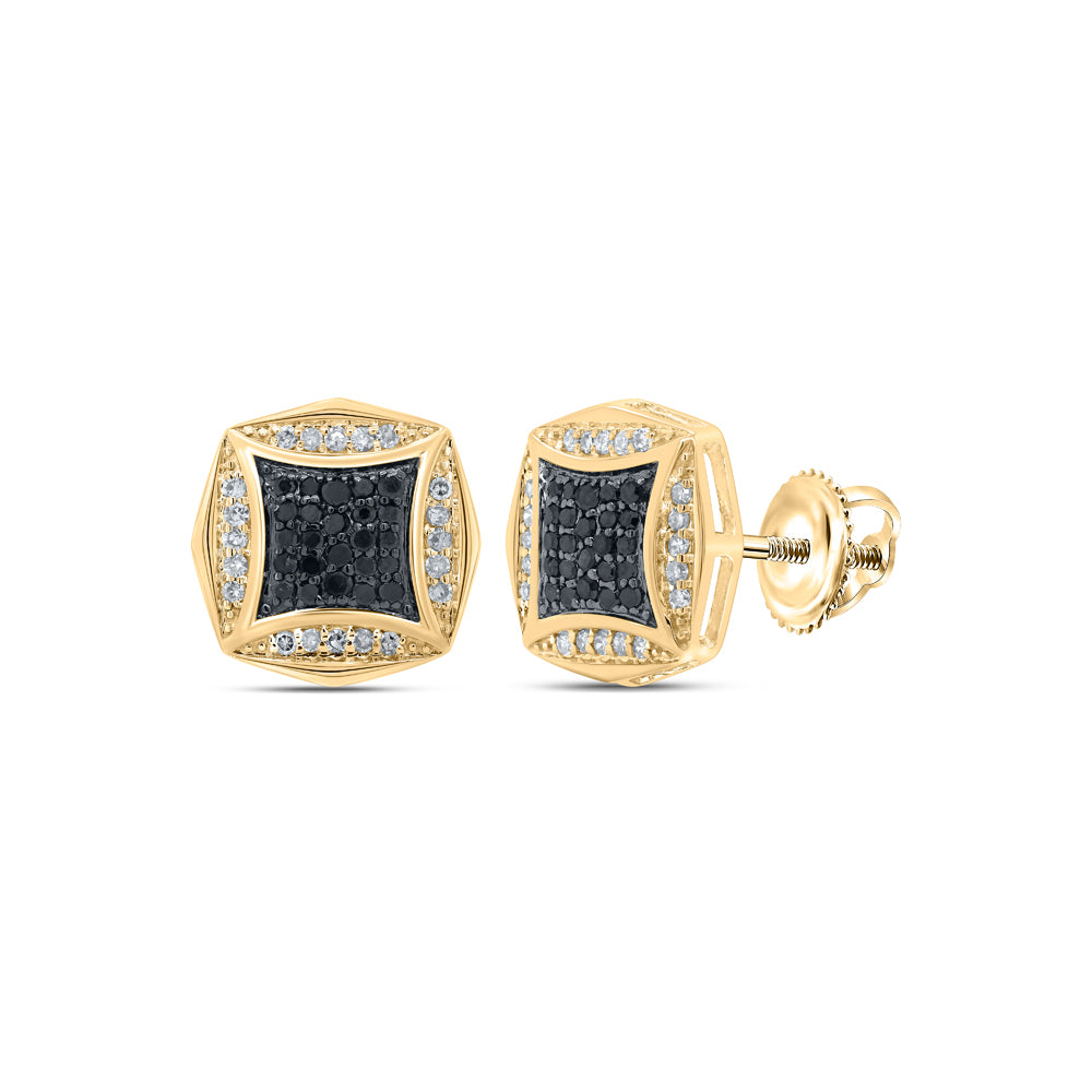 1/4 CTW-DIA NK CUSHION EARRING