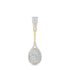 1 CTW-DIA NK MENS CHARM