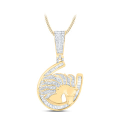 1 CTW-DIA NK MENS CHARM