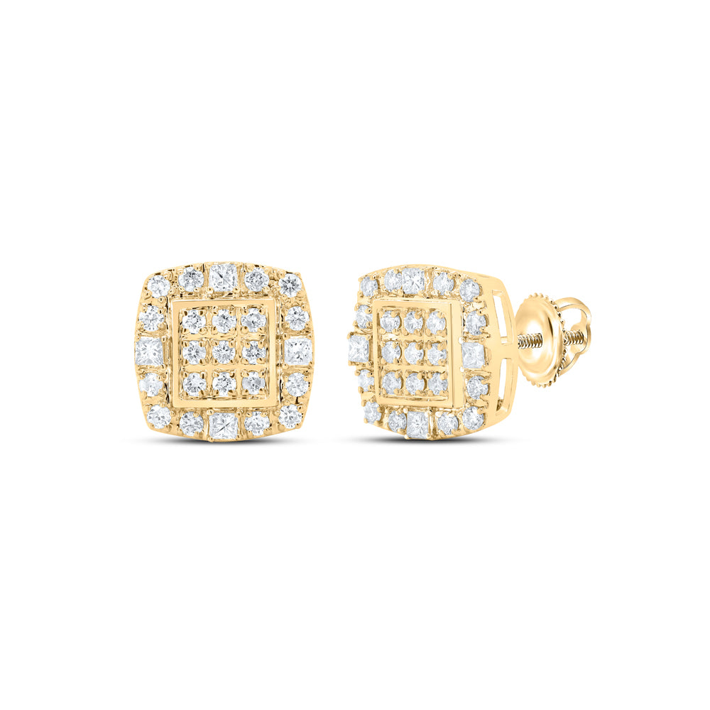 1/2CTW-DIA NK CUSHION EARRING
