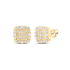 1/2CTW-DIA NK CUSHION EARRING