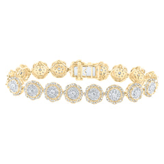 4 1/2CTW-DIA NK FASHION ROUND BRACELET(7 INCH)