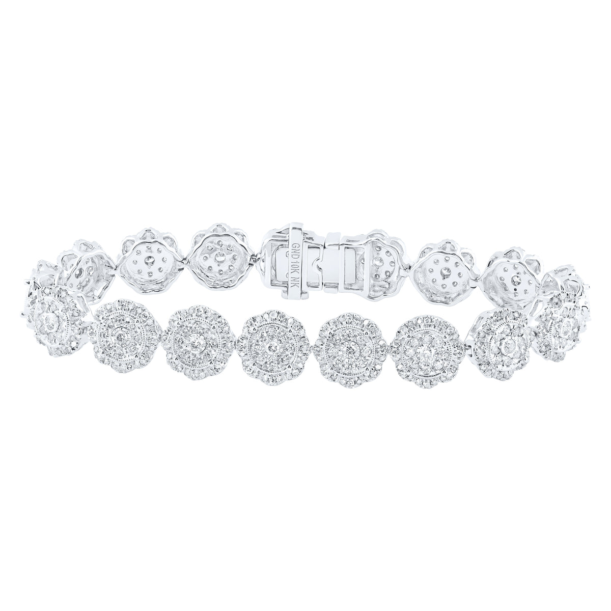 4 1/2CTW-DIA NK FASHION ROUND BRACELET(7 INCH)