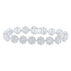 4 1/2CTW-DIA NK FASHION ROUND BRACELET(7 INCH)