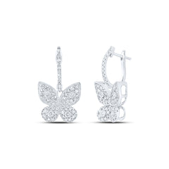5/8CTW-DIA NK BUTTERFLY EARRING
