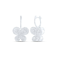 7/8CTW-DIA NK BUTTERFLY EARRING