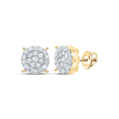 1 CT-DIA P1 ROUND EARRING