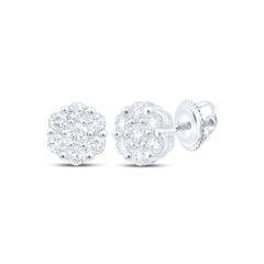 3/4CTW-DIA P1 FASHION FLOWER EARRING
