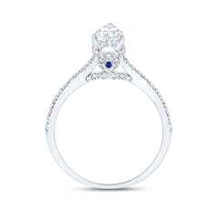 1CTW-DIA ANA M 3/4CT-PEAR ENGAGEMENT RING
