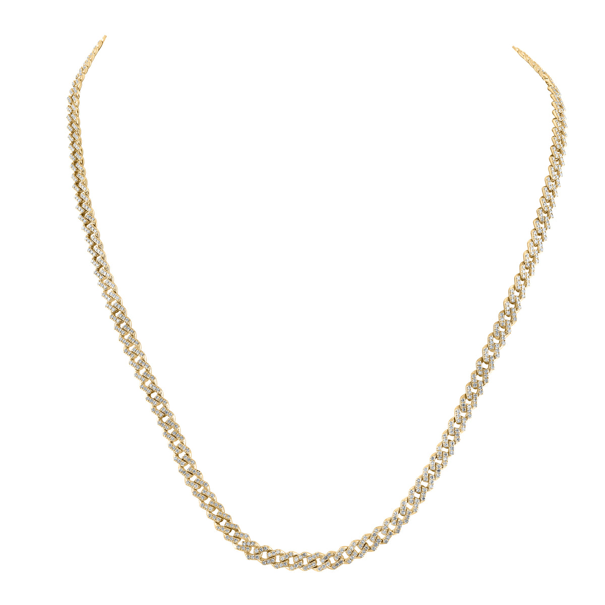3 1/2CTW-DIA NK (5MM) MENS CHAIN (18 INCH)