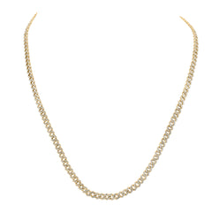 3 1/2CTW-DIA NK (5MM) MENS CHAIN (18 INCH)