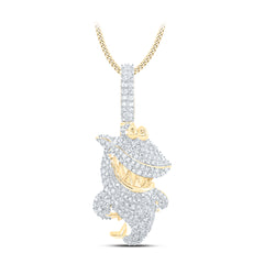 1 3/4CTW-DIA NK MENS CHARM