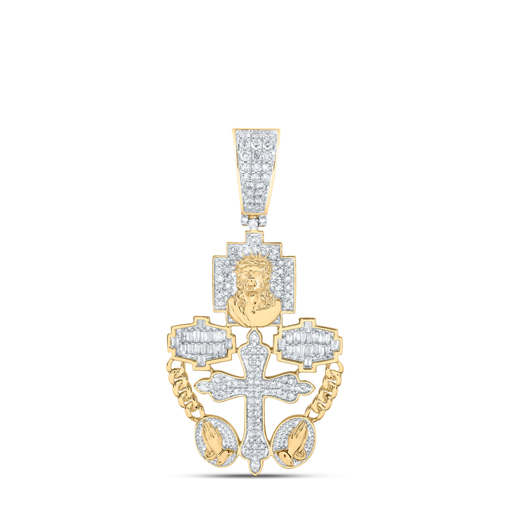3/4CTW-DIA NK MENS CHARM