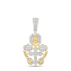 3/4CTW-DIA NK MENS CHARM