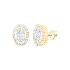 3/8CTW-DIA NK FASHION OVAL SHAPE EARRING