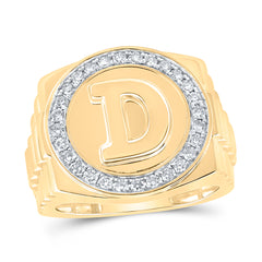 1/2CTW-DIA NK "D" MENS RING