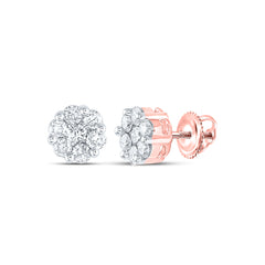 1CT-DIA NKE 2*0.14CT-CRD 12*0.06CTS FLOWER EARRING CERT