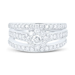 1 1/3CTW-DIA NK 1/5CT-CRD BRIDAL SET