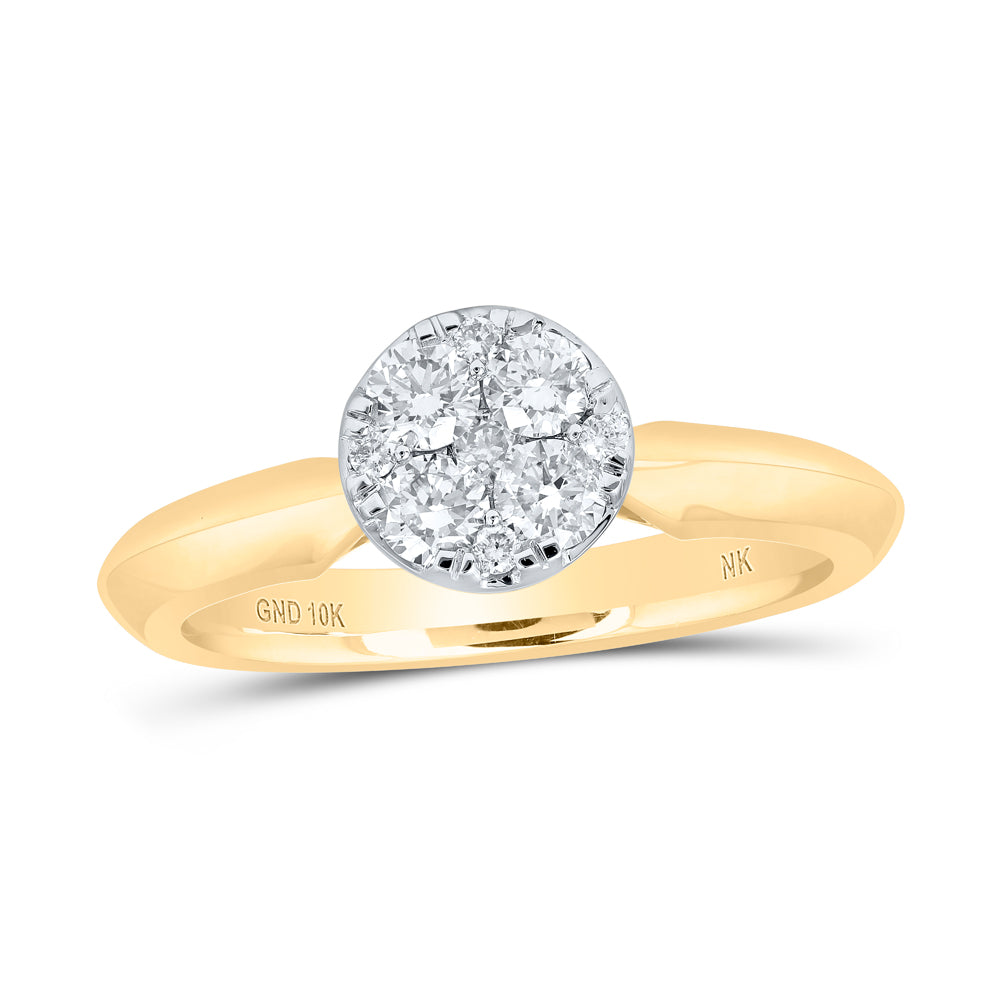 1/2CTW-DIA NK ROUND RING
