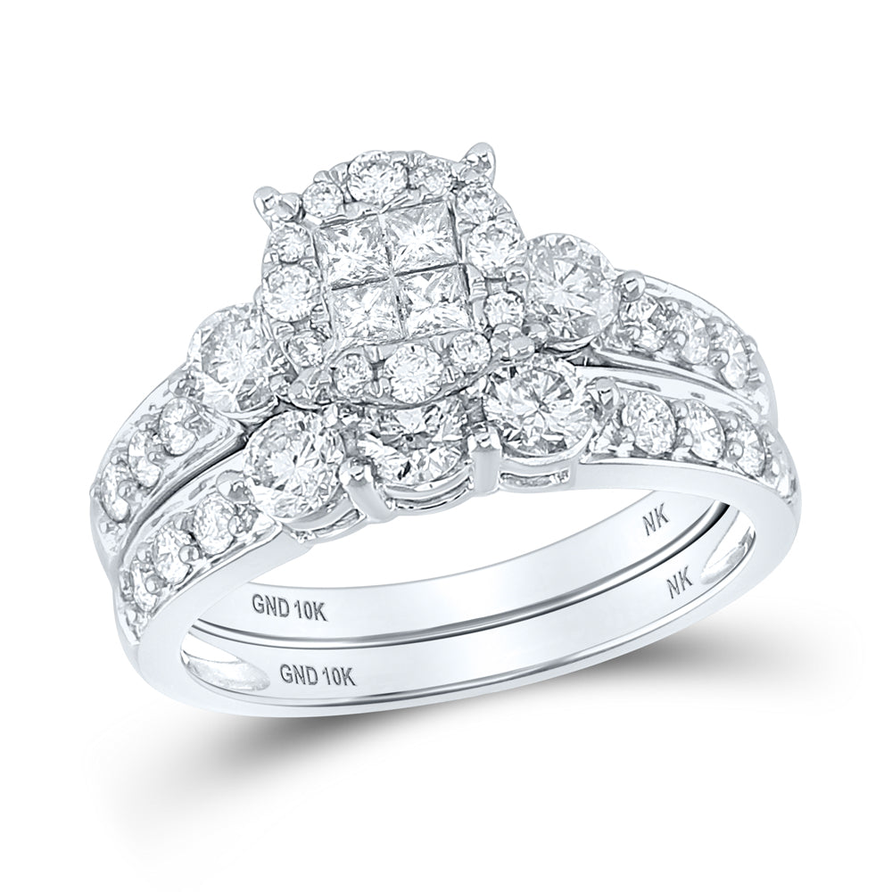 1 1/2CT-DIA NK SOLEIL BRIDAL SET