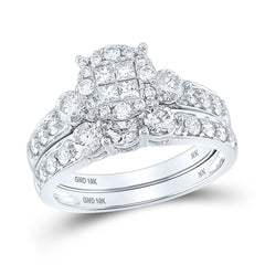 1 1/2CT-DIA NK SOLEIL BRIDAL SET