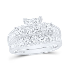 2 CT-DIA NK S=2*1/4 TESSERA INVISIBLE BRIDAL SET