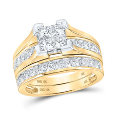 2CT-DIA NK TESSERA INVISIBLE BRIDAL SET